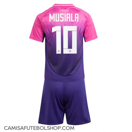 Camisa de time de futebol Alemanha Jamal Musiala #10 Replicas 2º Equipamento Infantil Europeu 2024 Manga Curta (+ Calças curtas)